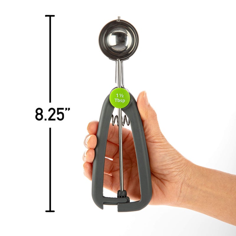 Progressive PrepSolutions Measuring Scoop, Grey - Durable and Accurate Scoop for Cooking and Baking, 1.5tbsp - Image 2